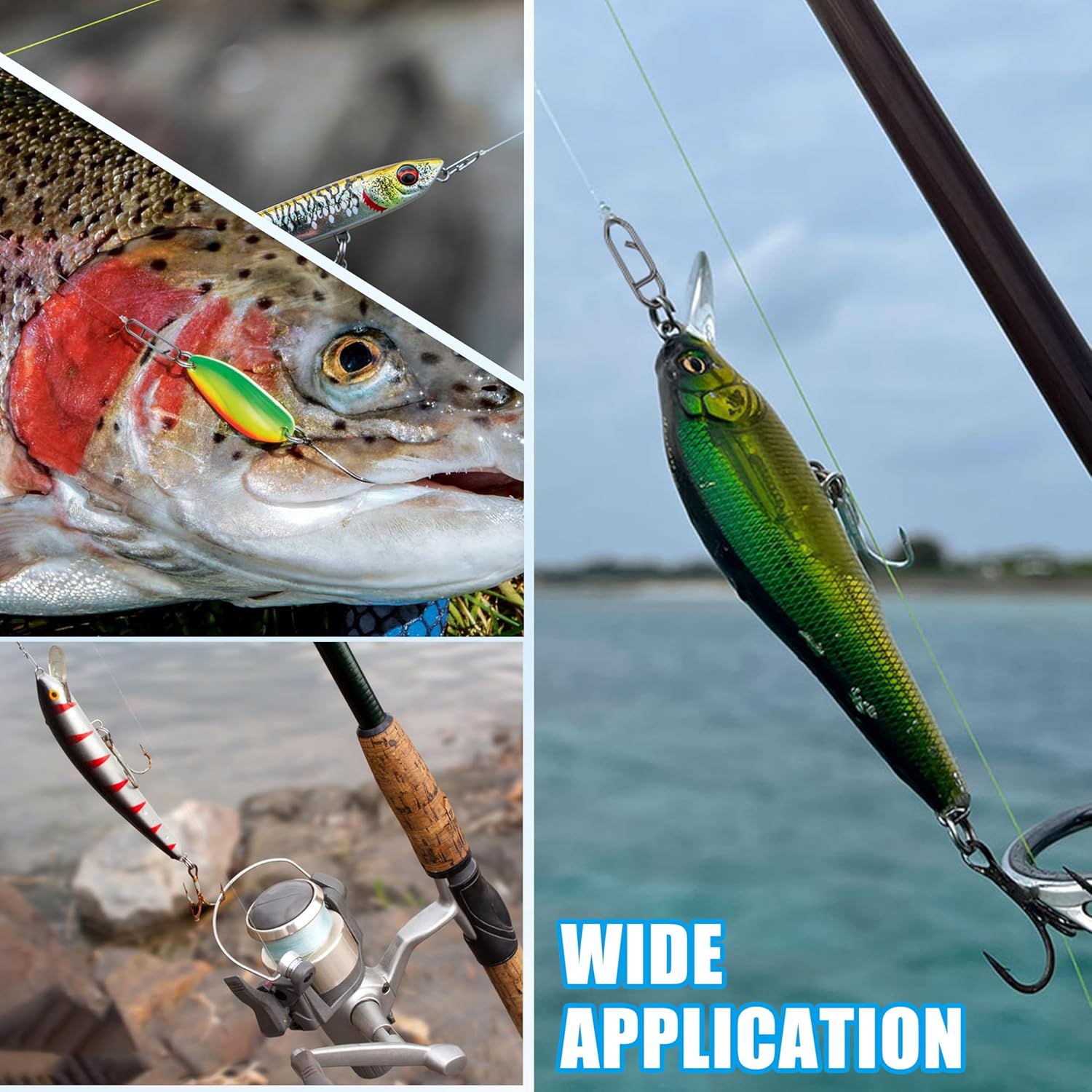 Комплект рыболовных застежек 9 – обзор и цена Fishing Lure Accessories